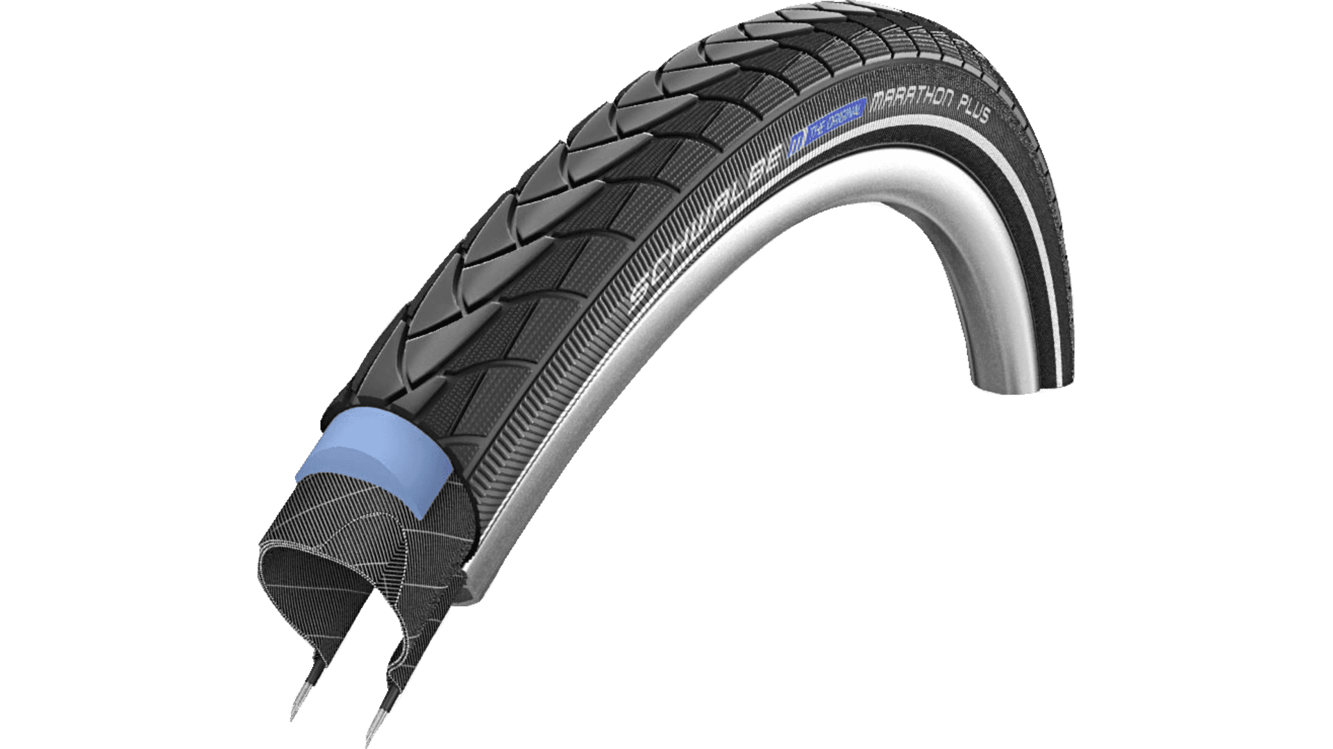 Standard City Trekki Marathon Plus Pneus trekking/ville 26 pouces Black+Reflex