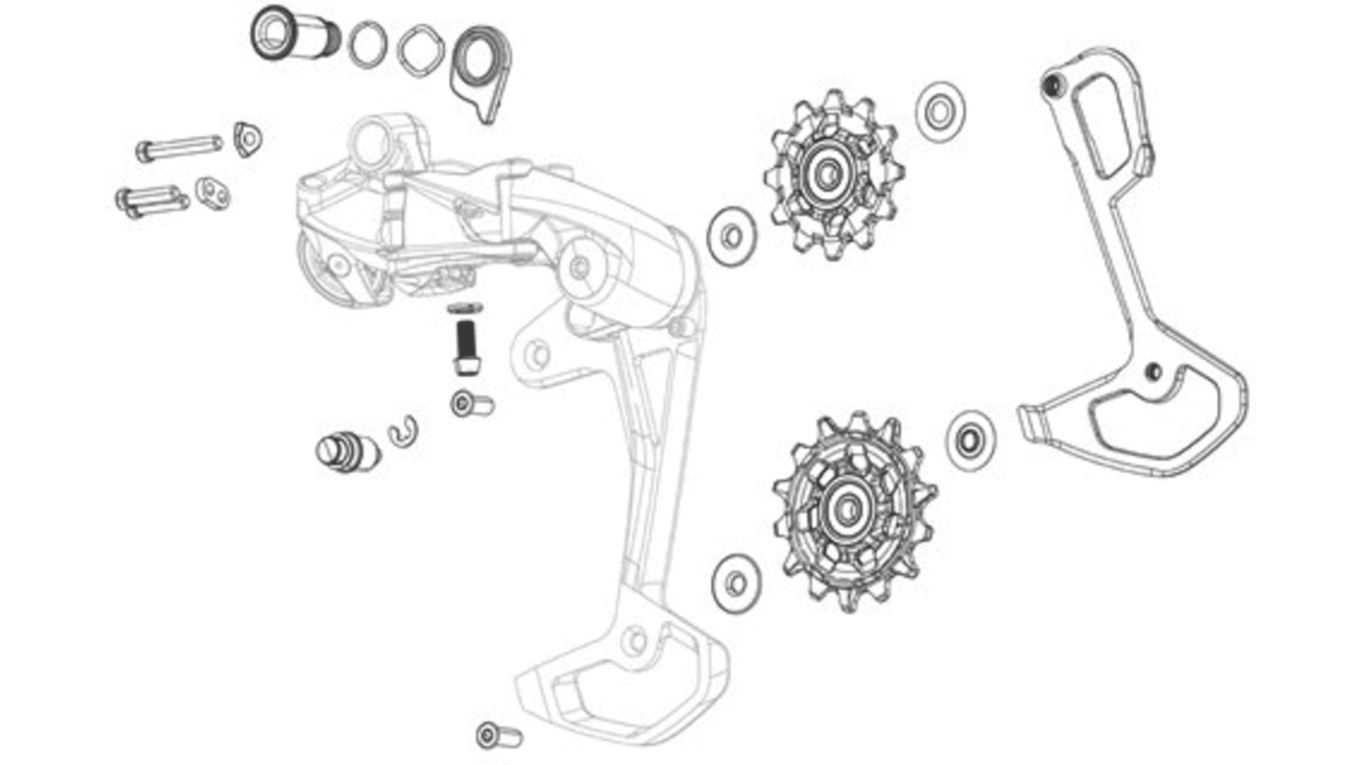 Galets de dérailleur Pulley Set GX Eagle | Apex Eagle 12-fach 12t / 14t Dérailleur arrière / dérailleur