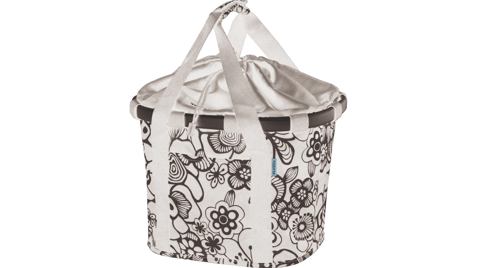 Panier pour cintre Bikebasket Sacoche de guidon fleur anthrazit